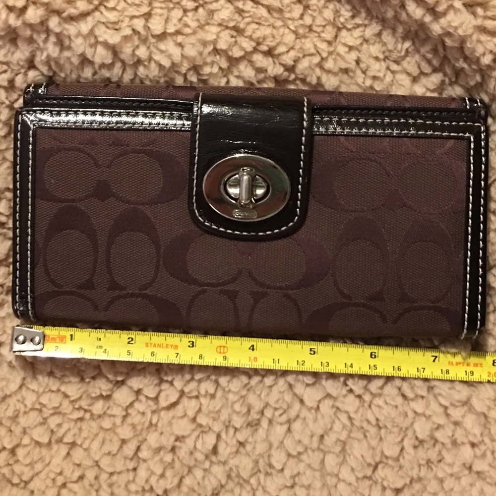 Brown coach wallet